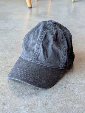 Madewell Canvas Baseball Hat in True Black one size